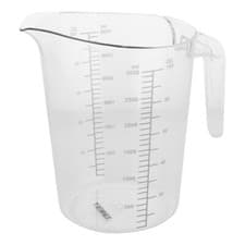 Image of Sunnex Clear Measuring Jug Kitchen Bar Polycarbonate Measuring Weight Jug 1-3Ltr