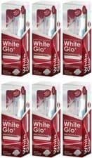 Image of 6 X WHITE GLO Extra Strength Whitening Toothpaste Professional Choice 150 GR