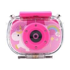 Image of Waterproof Kids Camera 1080P With 32GB Card Pink Birthday Gift For Children BS