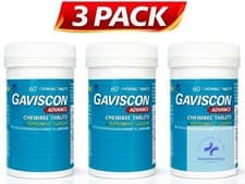 Image of Gaviscon Advance Mint Flavour Chewable Tablets x 3 60 Pack (180 tablets)-