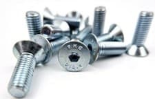 Image of M6 COUNTERSUNK SOCKET SCREWS HIGH TENSILE 10.9 ZINC PLATED ALLEN KEY BOLTS