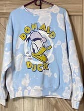 Image of Disney Donald Duck Vintage Looking Cloud Sweatshirt medium