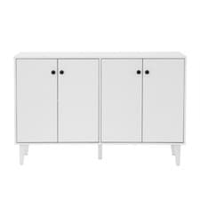 Image of 4 Door Sideboard Storage Cupboard Buffet Cabinet with Shelf Living Room TV Stand