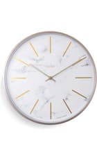 Image of Acctim Luxe Wall Clock Quartz Brushed Metal