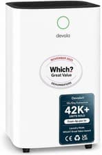 Image of Devola 12L/Day Low Energy Dehumidifier Quiet & Efficient Laundry Drying with Dus