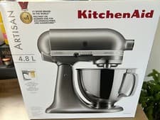 Image of **KITCHENAID ARTISAN  5KSM TILT HEAD 4.8L, SILVER MIXER, BNIB**