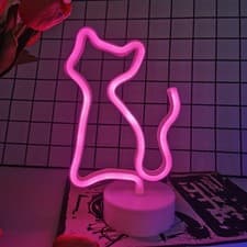 Image of Neon Sign lightning Light LED Wall Bedroom Home Bar Room Decor Party Desk Lamp