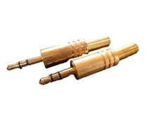 Image of 3.5mm Stereo Gold Plated Headphone/Earphone  Audio Jack PLUG UKSTOCK x2pcs