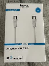 Image of Hama 4m Antenna Cable 75 dB COAX to COAX White Double Shielding