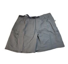 Image of Columbia Mountaindale Belted Cargo Gray Shorts Men’s Size XL 8” Inseam NWT--27