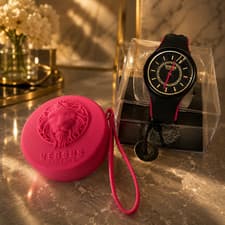 Image of WOMENS VERSUS VERSACE SILICONE STRAP WATCH GENUINE NEW WITH TAGS