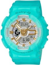 Image of Casio Baby-G Sea Glass Colors BA-110SC-2A WorldTime Analog Digital Ladies watch
