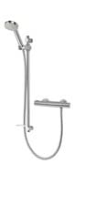Image of Aqualisa Midas 110 Mixer Shower Exposed Chrome 4 Spray Shower Head Modern MD110S