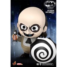 Image of NEW SEALED Hot Toys Cosbaby - Batman Returns The Penguin (with Umbrella) 2020