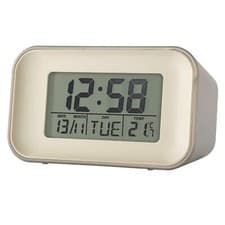 Image of Acctim Alta Silent Alarm Clock with Day / Date / Temperature Snooze & Back Light