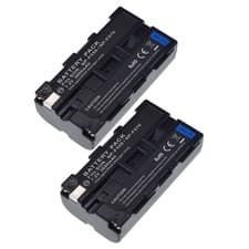 Image of 2 x Li-ion Battery for Z CAM Cinematic Camera, Blackmagic Design NP-F570 Battery