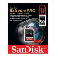 Image of Sandisk Extreme Pro 32GB SD SDHC Memory card 300MB/s UHS-II U3 4K Genuine