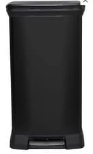 Image of Curver Deco Bin Rectangular Pedal 50L, Black