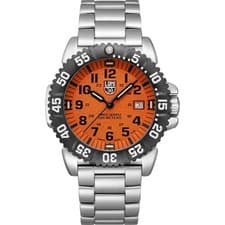 Image of Luminox Navy Seal Quartz Orange Dial Steel Strap Men's Watch XS.0159.EP