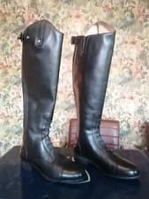 Image of Ariat Heritage Contour 11 Field Zip W Riding Boots Black Size 4.5