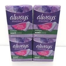 Image of 96 x Always Discreet Sensitive Bladder Incontinence Pads Normal (4 Packs of 24)