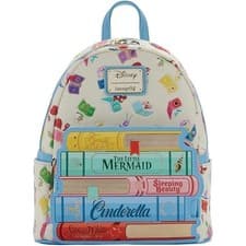 Image of Loungefly Disney Princess Books Classics Mini Backpack NWT