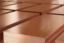 Image of Natural Copper Sheet Metal guillotine cut - 0.4mm to 3.0mm - Multiple Sizes