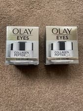 Image of Olay Collagen 24 Peptide Serum Eye Cream 15ml X2