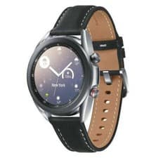 Image of Samsung Galaxy Watch 3 41mm SM-R855 Silver M/L Leather LTE Grade B UK Warranty