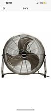 Image of Schallen 14" Gunmetal High Velocity Fan Cold Air Circulator Adjustable Floor Fan