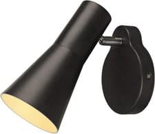 Image of Wall Light GU10 Black Aluminium Spotlight | Minimalist Lighting | 5yr Warranty