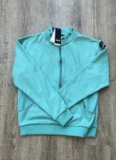 Image of Adidas Equipment 1/4 Zip Golf Sweatshirt Green Men’s Sz XS JW9876