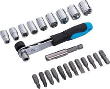 Image of BlueSpot 23PCE Offset Ratchet Bit and Socket Set