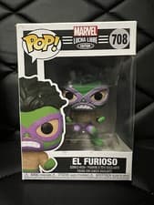 Image of Funko Pop! Marvel Lucha Libre - El Furioso #708 -w/Protector!