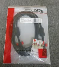 Image of Lindy 37373 2m Premium VGA / SVGA Monitor Cable (male/male) Black