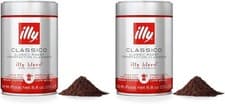 Image of illy Classico Medium Roast Arabica Coffee for Moka Pots, 250g (Pack of 2)