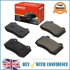 Image of Rear Brake Pads Full Set Of 4 MDB3100 Audi Seat Skoda VW Mintex