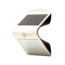 Image of Luceco Solar Guardian Wall Light With PIR White IP44 No Wiring Required