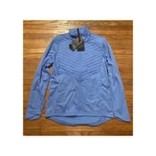 Image of NWT Nike Womens Essential Thermore Running Blue Long Sleeve Jacket CU3304 Small
