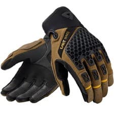 Image of Rev'it Caliber 2 Motorcycle Motorbike Leather Gloves - Black / Brown