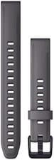 Image of Garmin Quickfit 20 Watch Band, Shale Gray Silicone with Amethyst Hardware