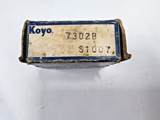 Image of 7302 B Angular Contact Ball Bearing KOYO JAPAN OPEN RUSTED 15x42x13 MM 7302B