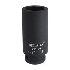 Image of 6 Point 1" SAE Deep Impact Socket AUTO REPAIRING 1/2 Drive CR-MO Steel Socket