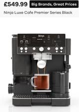Image of NINJA Luxe Cafe Premier Series ES601UK Bean to Cup Coffee Machine
