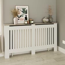 Image of New NQP Longslow Large White Radiator Cover- LOCAL DELIVERY ONLY