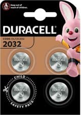 Image of 4 x 2032 DURACELL CR 2032 3V Lithium Coin Cell Battery Batteries