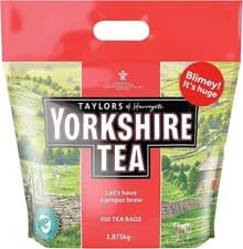 Image of Yorkshire Tea 600 Tea Bags 1.875kg Bulk Black Tea Strong British Brew Pack