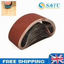 Image of ✅10Pcs Sanding Belts 100 x 610 mm SATC 4''x24'' 120 Grit ✅FREE&FAST SHIPPING 🚚