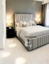 Image of Darson Double King IRELAND Ottoman gas lift Bed Frame Plush Velvet Upholstered