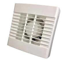 Image of Airvent Bathroom Extractor Fan with Timer Wall Ceiling Mount 100mm - 457086A